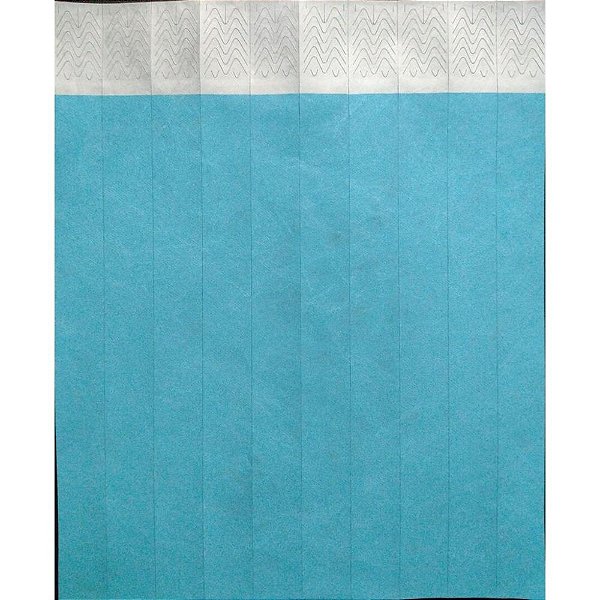 Pulseira identificacao tyvek azul claro - tecnomidia (pct.c/50)