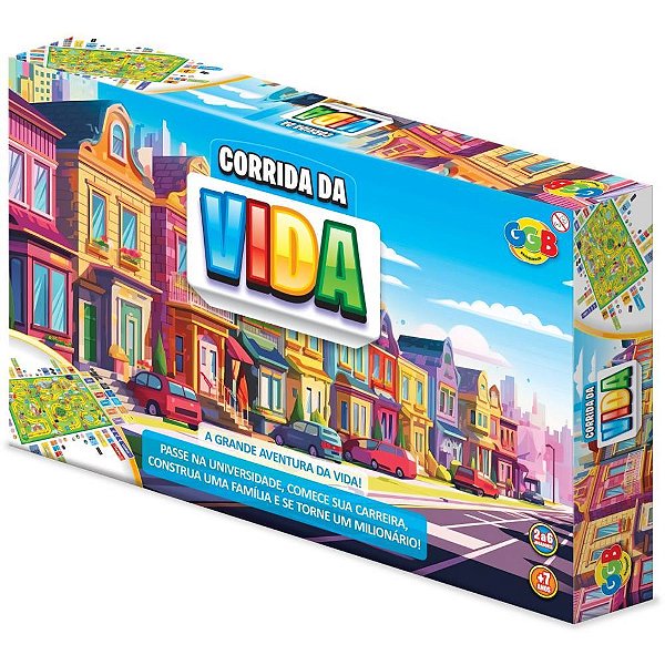 Jogo de tabuleiro corrida da vida - ggb plast (unidade)