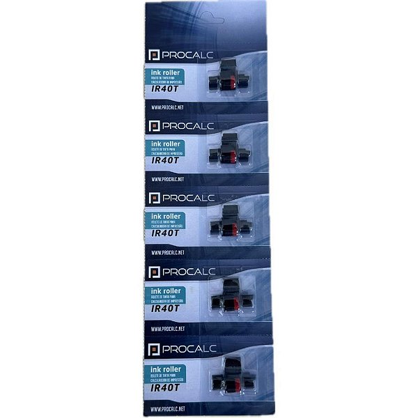 Rolete entintador bicolor p/pr220/lp25t/lp45 - procalc (ct.c/05)