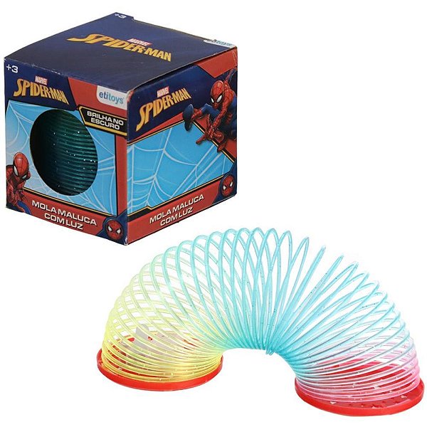 Mola maluca spider-man c/luz - etitoys (dp.c/12)