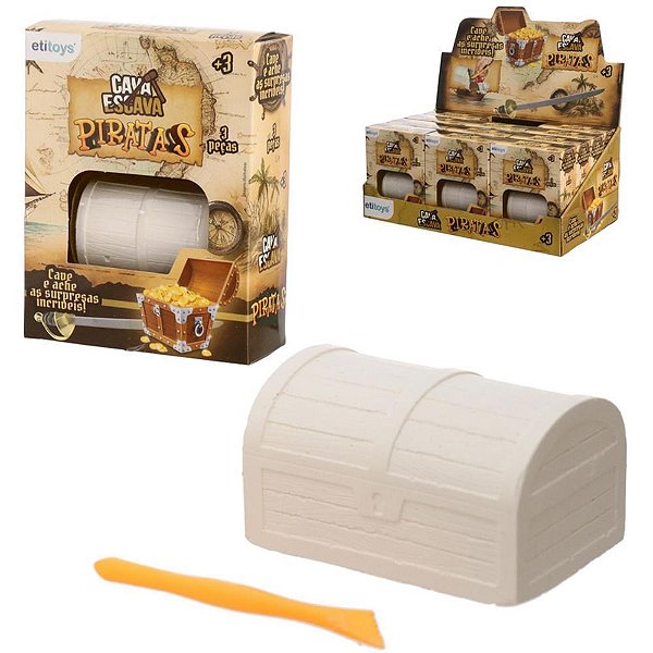 Brinquedo diverso cava escava piratas - etitoys (dp.c/12)