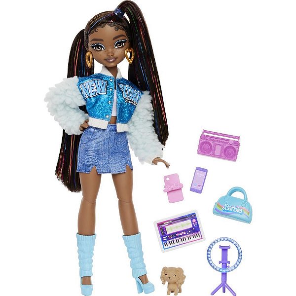 Barbie dream besties brooklyn c/acessórios - mattel (unidade)