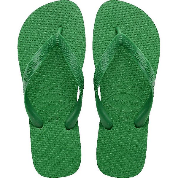 Chinelo havaianas top 37/8 verde patria - havaianas (par)