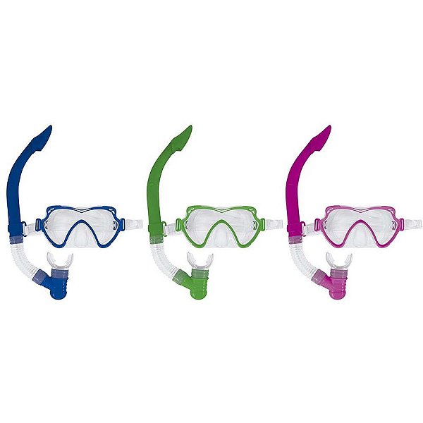 Oculos de natacao mascara p/merg+snorkel juven(s - mor (unidade)