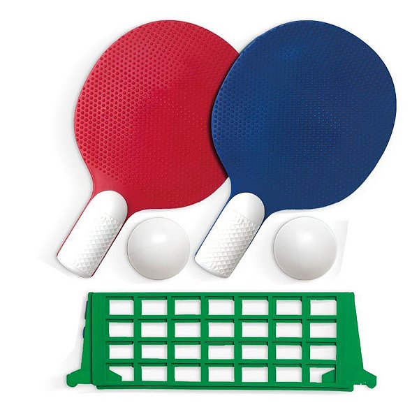 Raquete para ping pong conj.raquete+2bolas+suporte - pica pau (unidade)