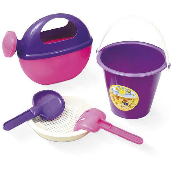 Baldinho de praia kit happy praia set 5pcs - pica pau (unidade)