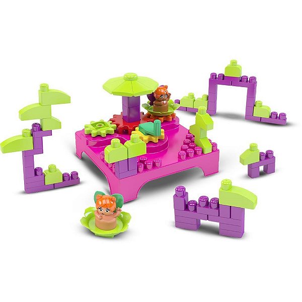 Brinquedo para montar parque encant.blocolandia 60pc - dismat (unidade)