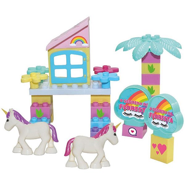 Brinquedo para montar unicornio magico segr.da flore - monte libano (unidade)