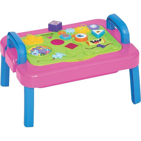 Brinquedo educativo mesinha didatica charmosa - merco toys (unidade)