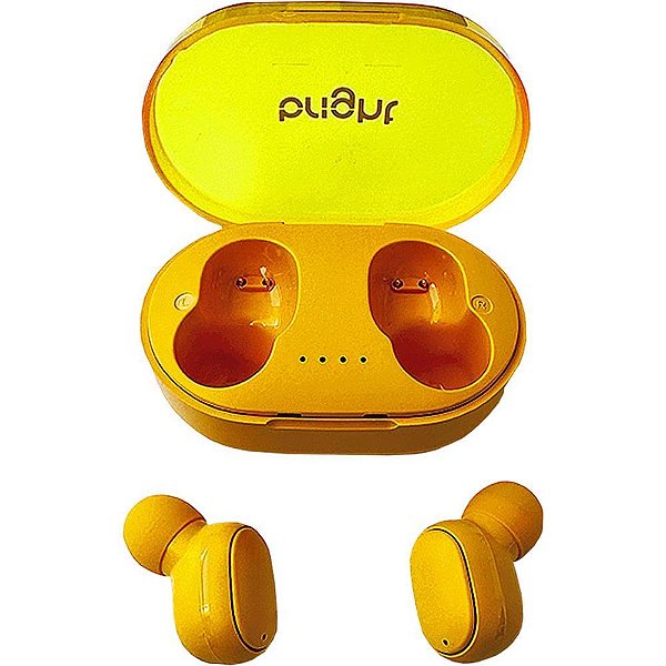 Fone de ouvido bluetooth max sound amarelo - bright (unidade)
