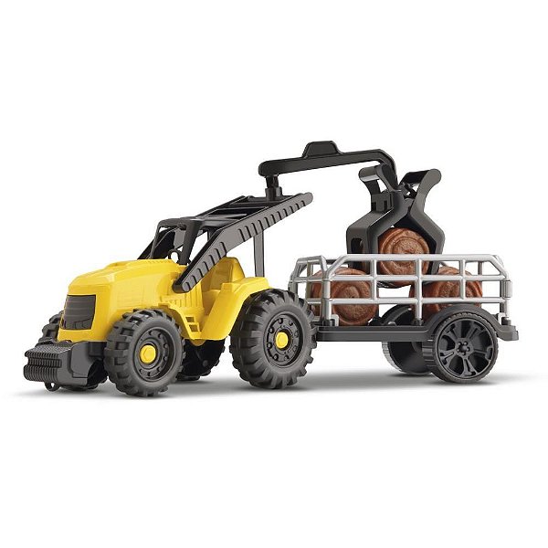 Trator tractor super garra feno (s) - orange toys (unidade)