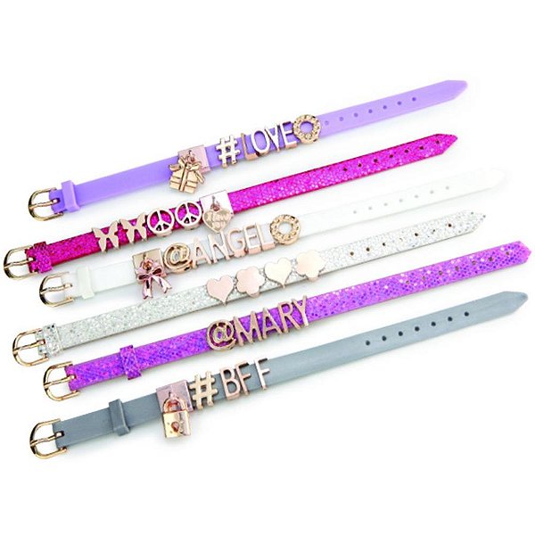Bijuteria e micanga my style kit pulseiras c/letra - multikids (kit)