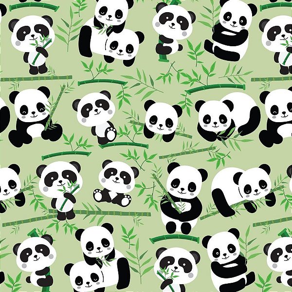 Papel presente bobina couche 60cm. mod.196 panda - gessele (bo-100mts)