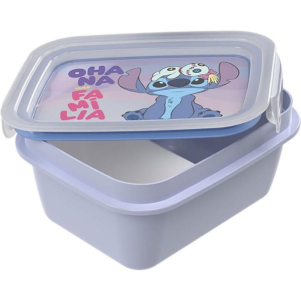 Marmita stitch c/trava 850ml - plasutil (unidade)