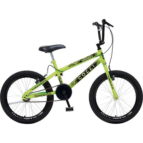 Bicicleta aro 20 max boy amarelo neon - colli bike (unidade)