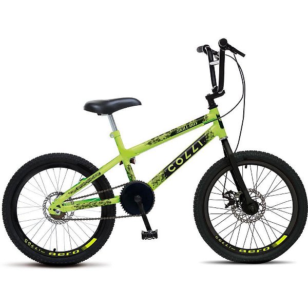 Bicicleta aro 20 skill boy amarelo neon - colli bike (unidade)
