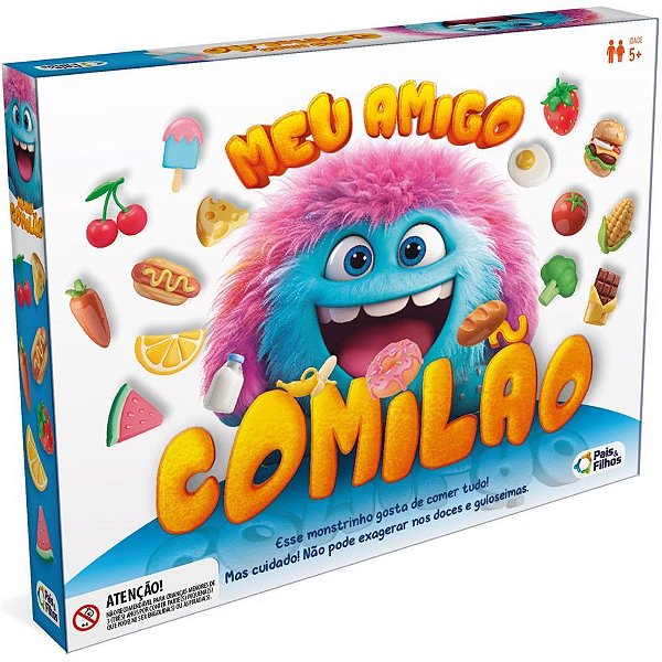 Jogo de tabuleiro meu amigo comilao - pais e filhos (unidade)