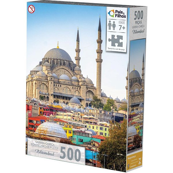 Quebra-cabeca cartonado istambul 500 pecas - pais e filhos (unidade)