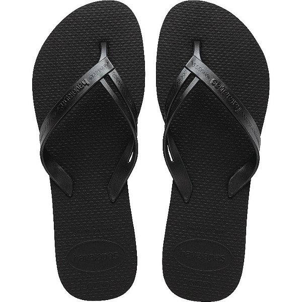 Chinelo havaianas feminino elegance 39/0 preto - havaianas (par)
