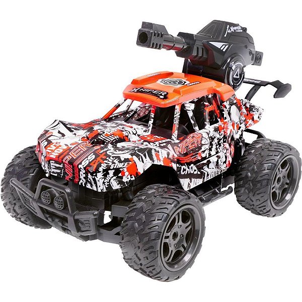 Carrinho controle remoto xniper cross c/500 bolas gel - polibrinq (unidade)