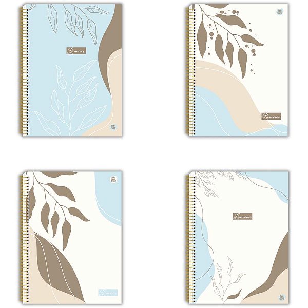 Caderno 10x1 capa dura lumine 160f - animativa (pct.c/04)