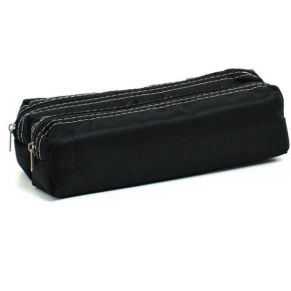 Estojo duplo juvenil preto (sortido) - kit (unidade)