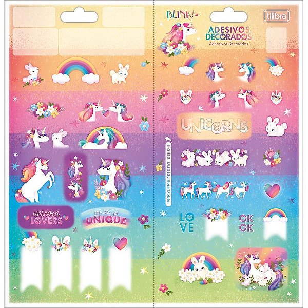 Adesivos decorados blink 2fls 100x208mm - tilibra (pct.c/10)