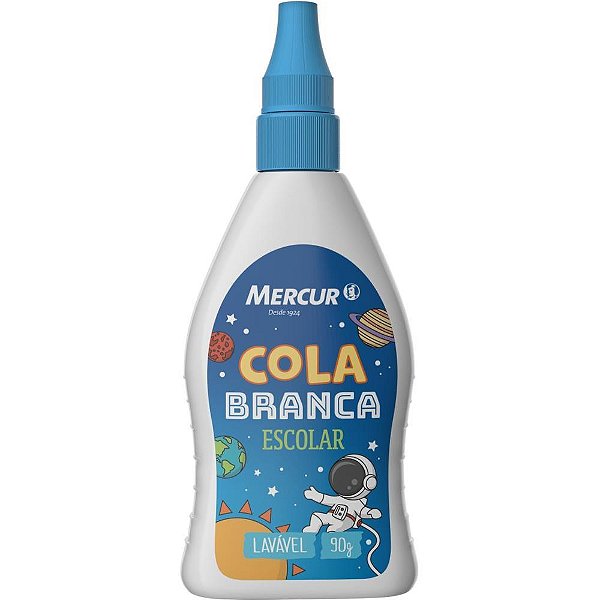 Cola escolar 90g branca sistema solar - mercur (pct.c/06)
