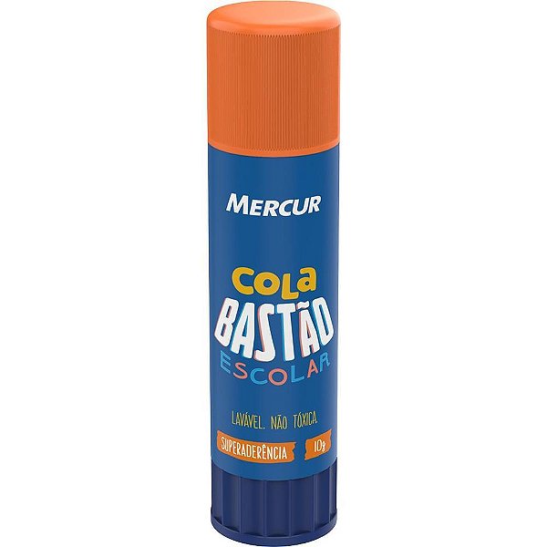 Cola em bastao escolar 10g - mercur (pct.c/10)