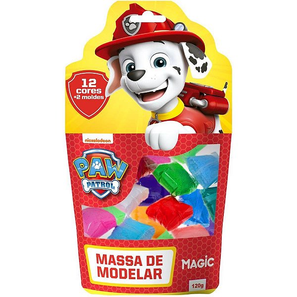 Massa para modelar criativa p. canina marshall 120g 12core - magic kids (unidade)