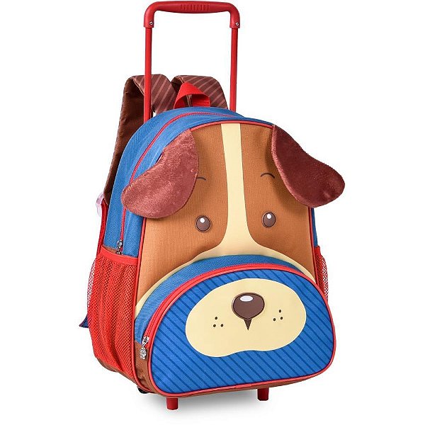 Mochila infantil com rodinha clio pets petit dog 37,5cm (s) - clio (unidade)
