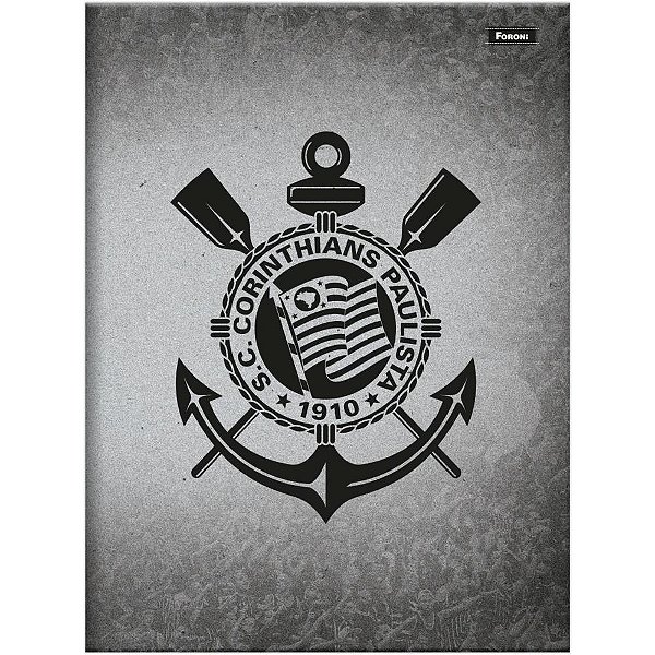 Caderno brochurao capa dura corinthias 80f - foroni (pct.c/05)