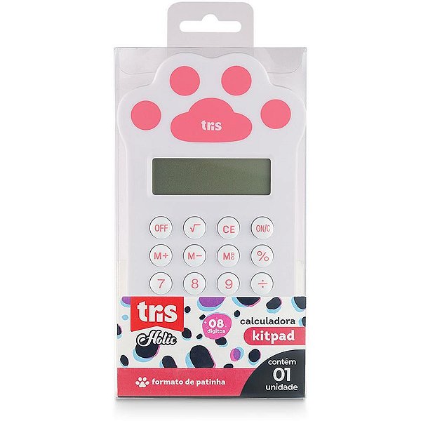 Calculadora de bolso 8 dig. tris pets patinha - summit (unidade)