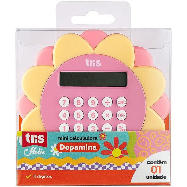 Calculadora de bolso 8 dig. tris dopamina flor - summit (unidade)