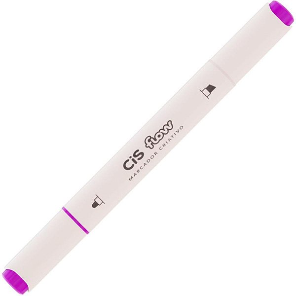 Marcador artistico cis flow rosa - sertic (cx.c/06)