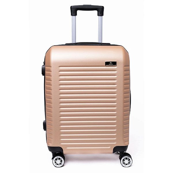 Mala de viagem gramado abs 360 20pol champagn - famix (unidade)