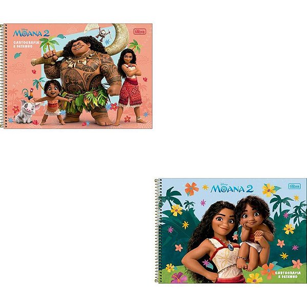 Caderno desenho univ capa dura moana 80fls - tilibra (pct.c/04)