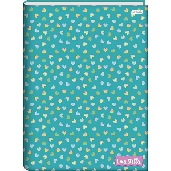 Caderno brochura 1/4 capa dura stella 80fls. - jandaia (pct.c/05)