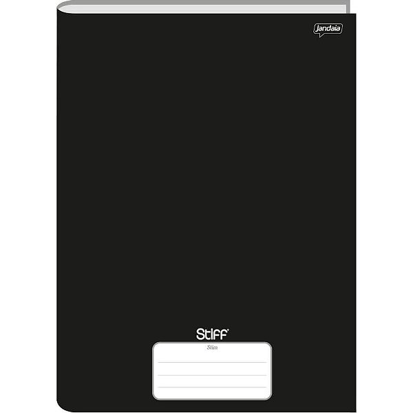 Caderno brochurao capa dura stiff slim 80fls. preto - jandaia (pct.c/05)