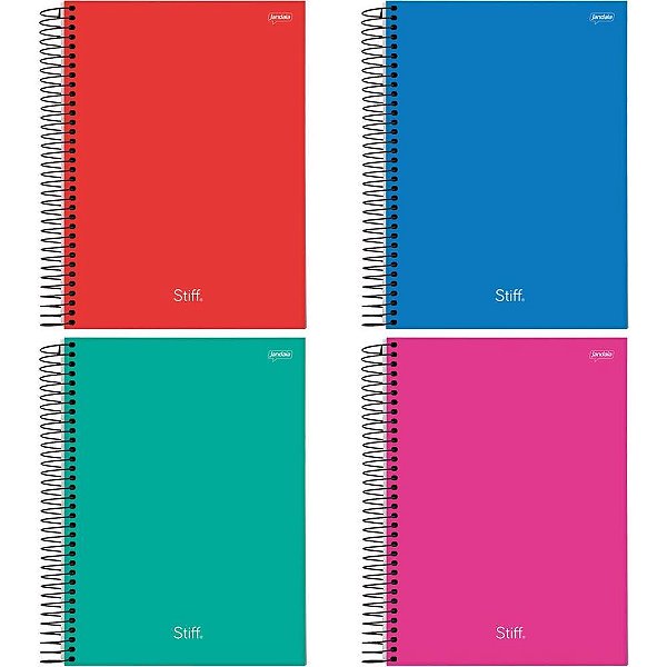 Caderno 10x1 capa dura stiff slim 160fls. - jandaia (pct.c/04)