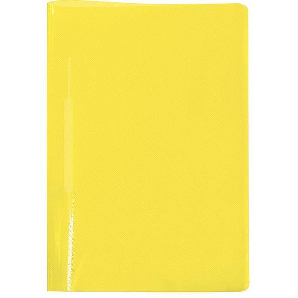 Pasta grampo trilho plastica oficio amarela - dac (pct.c/10)