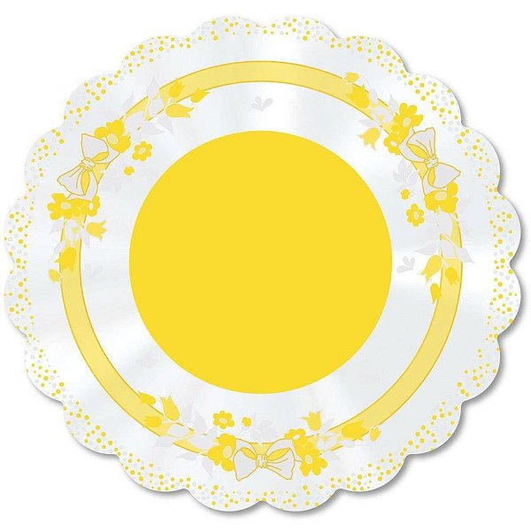 Poli redondo 68cm laco amarelo - xingo embalagens (pct.c/50)