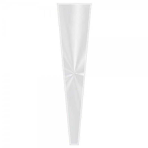 Botao cone incolor 12x3x50cm - xingo embalagens (pct.c/100)