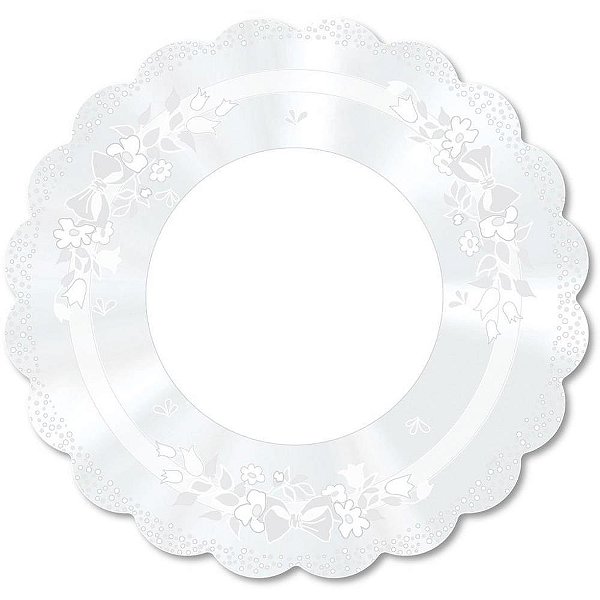 Poli redondo 38cm laco branco - xingo embalagens (pct.c/50)