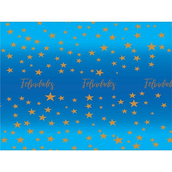Papel presente bobina couche 60cm.mod.283 ceu estrelado - v.m.p. (bo-100mts)