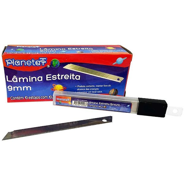 Lamina para estiletes estreita 10estx10unid. - v.m.p. (caixa)