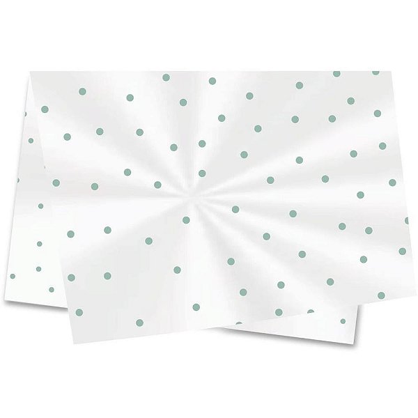 Poli sujinho decorado 49x69cm poa verde - xingo embalagens (pct.c/50)