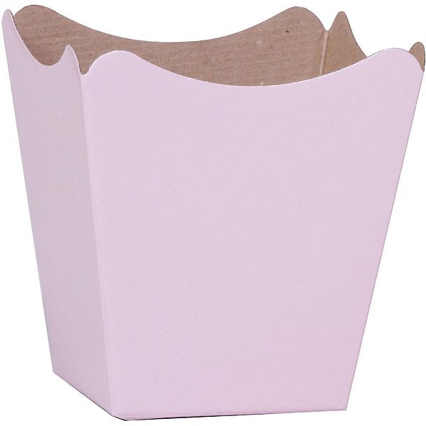 Cachepot paper liso pote 15 rosa quartz 16x17x11cm - xingo embalagens (pct.c/10)