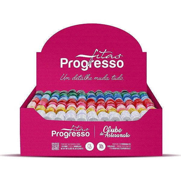 Display expositor completo kit c/254 unidades - fitas progresso (kit)