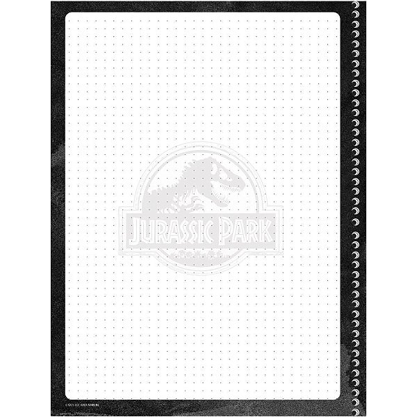 Caderno 01x1 capa dura jurassic park 80f - animativa (pct.c/04)